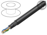 Cablu BITNER BiTsound&reg; 4x2x26AWG 6 litat PVC negru 7,9mm LP0910