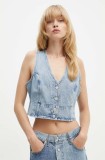 Levi&#039;s vesta jeans un singur rand de nasturi, 000MU