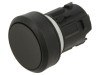 Comutator Negru 22mm cu Acționare prin Apăsare