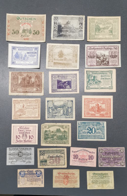 Germania Lot Notegeld bancnote de necesitate foto