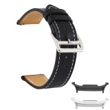 Curea piele, compatibila cu Samsung Galaxy Watch8 Classic 46mm, Black Night
