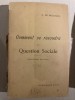 Comment se r&eacute;soudra la question sociale / G. de Molinari/ deuxieme edition 1896