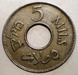 J.354 PALESTINA 5 MILS 1939, Asia, Cupru-Nichel