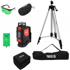 Nivela precisa laser verde cu trepied, 5 linii