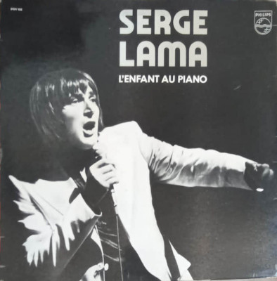 Disc vinil, LP. L&amp;#039;enfant Au Piano-SERGE LAMA foto