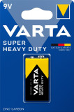 Baterie zinc carbon 9V (6F22) 1 buc/blister Super Heavy Duty Varta