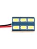 Xenon Bright Led Panel 6 SMD 5050 Alb T10 Sofit 18x15mm Tuning Auto Iluminare Eficienta Durabila