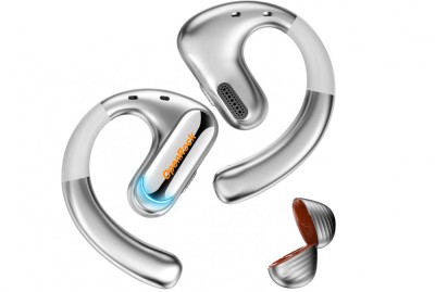 Casca OneOdio wireless, tip butoni - TWS, utilizare smartphone, conectare prin Bluetooth 5.2, difuzor 16.2 mm, argintiu, &amp;quot;OpenRock-Pro-Silver&amp;quot; (timbru foto