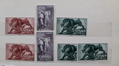 1961-1967-Rio Muni 7 set-MNH foto