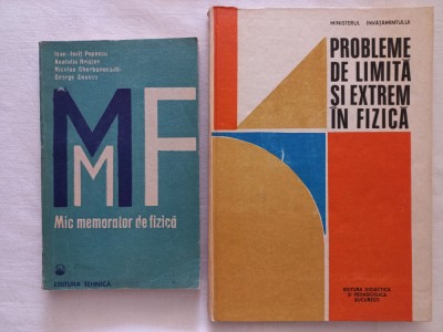 MIC MEMORATOR DE FIZICA + PROBLEME DE LIMITA SI EXTREM IN FIZICA- ROMULUS SFICHI foto
