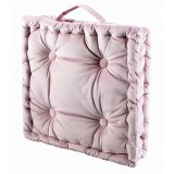 Perna Sezut Roz Bumbac 40x40 cm Decorativa Dormitor Living Model Deosebit