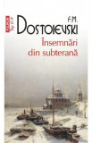 Insemnari din subterana - F.M. Dostoievski, 2021