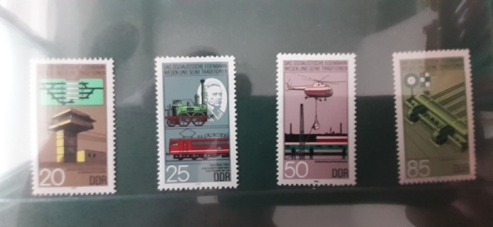 DDR-tranport,locomotive ,trenuri-serie completa nestampilat MNH-(T2)