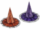 Cumpara ieftin Set 2 palarii Halloween poliester multicolor &Oslash; 43 cm x 38 H