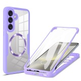 Husa pentru samsung galaxy s25 plus cu folie, colorverse 360, purple