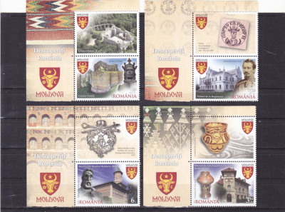 ROMANIA 2015 - DESCOPERITI ROMANIA, MOLDOVA, VINIETA, MNH - LP 2077b foto