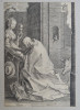 Hendrik Goltzius &quot;Ispitirea sfantului Anton&quot; gravura cca 1600, Religie, Cerneala, Altul