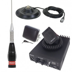 Promotie statie radio CB Storm Discovery + antena Storm ML 145 Black + baza 145 + difuzor DF1 foto