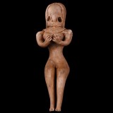 Figurina Antica Teracota, Zeita Fertilitatii, Civilizatia Valea Indului, Chalcolitic 2000-1500BC, 12cm, Certificat Autenticitate