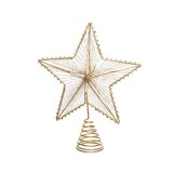 Cumpara ieftin Varf de brad - Iron Treetopper Star - Gold | Kaemingk