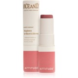 Attitude Oceanly Plastic Free Makeup lip gloss cu efect de hidratare culoare Happy Berry 3.4 g