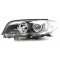 Far Bmw Seria 3 (E46), Coupe/Cabrio 03.2003-09.2006, montare fata, stanga, H7+H7+W5W+WY21W; electric; lucas alb, reflector negru; cu motor; halogen,