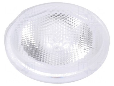 Lentilă LED Rotundă Plexiglass Transparentă 29-48&amp;deg; foto