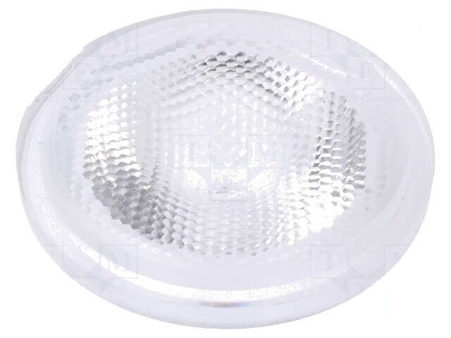 Lentilă LED Rotundă Plexiglass Transparentă 29-48&deg;