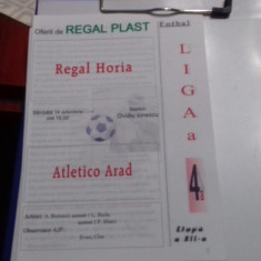program Regal Horia - Atletico Arad
