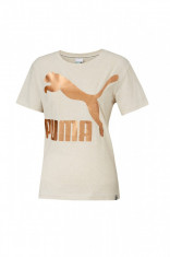 Tricou pentru femei Puma Arhive W Logo Tee Gri L foto