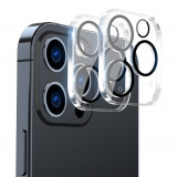 Set 2 Folii Protectie ENKAY pentru Iphone 13 Pro / 13 Pro Max Extra Full Sticla Securizata 9H Camera spate Ultra Transparenta