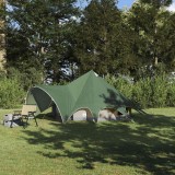 Cumpara ieftin Cort Teepee cu acoperis Verde si gri 600 x 600 x 347 cm