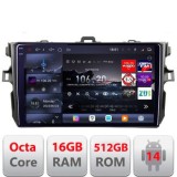 Navigatie Toyota Corolla 2007-2013 Edotec Kit-063 8 core QLED 2K 16+512 360 Android Waze USB Navigatie Internet Youtube Radio CarStore Technology