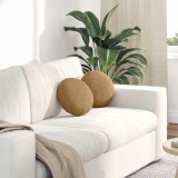 vidaXL Perne de Șezut 2 pcs Maro &Oslash; 40 x 13 cm Catifea 42014108