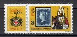 Ungaria1980-Expoziția internațională de timbre LONDRA 1980, Serie+MC, 4 poze.MNH