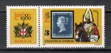 Ungaria1980-Expoziția internațională de timbre LONDRA 1980, Serie+MC, 4 poze.MNH, Nestampilat