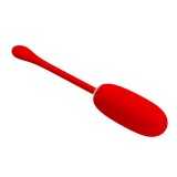 PRETTY LOVE - JULIUS WATERPROOF-RECHARGEABLE VIBRATING EGG RED, PRETTY LOVE SMART