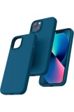 Husă iPhone 13, căptușeală din p&acirc;nză de microfibre moale, anti-șoc, anti-zg&acirc;rieturi, husă din silicon pentru iPhone
