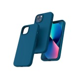 Husă iPhone 13, căptușeală din p&acirc;nză de microfibre moale, anti-șoc, anti-zg&acirc;rieturi, husă din silicon pentru iPhone