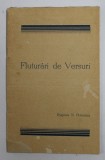 FLUTURARI DE VERSURI de EUGENIA N. PETREANU , EDITIE INTERBELICA , PREZINTA PETE SI URME DE UZURA
