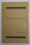 FLUTURARI DE VERSURI de EUGENIA N. PETREANU , EDITIE INTERBELICA , PREZINTA PETE SI URME DE UZURA