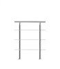 Balustrada de scara cu 3 bare, Inox, 100 cm