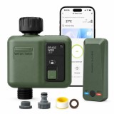 Cumpara ieftin Programator WiFi Irigare 1 Iesire, Control Aplicatie, Rain Delay, Alexa/Google Assistant, Senzor Exterior, Rezistent la Apa, Verde/Negru