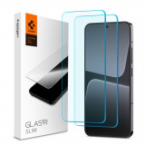 Cumpara ieftin Folie pentru Xiaomi 13 (set 2), Spigen Glas.tR Slim, Clear