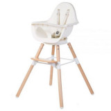 Scaun de masa reglabil in inaltime Childhome Evolu One.80, Natural/Alb