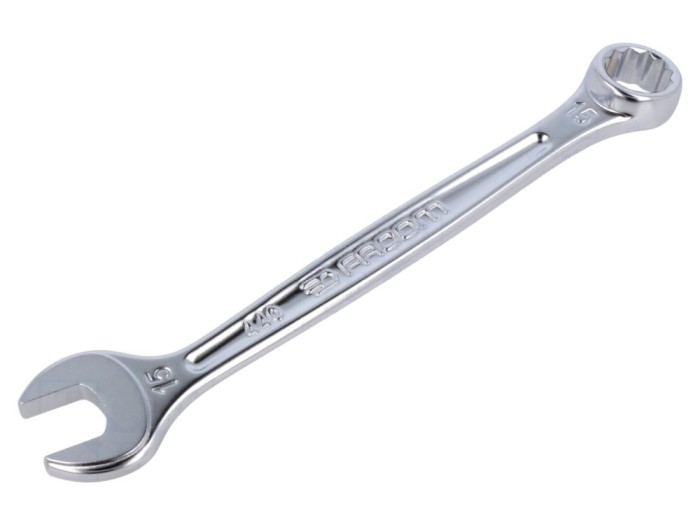 Cheie combinată 15mm satinate