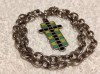 Argint MEDALION MASIV CRUCE cu email UNIC contrast SPLENDID vechi pe Lant argint