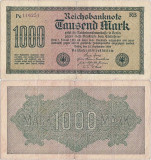 1922 (15 IX), 1.000 mark (P-76d/2) - Germania!