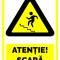 Semn atentie scara