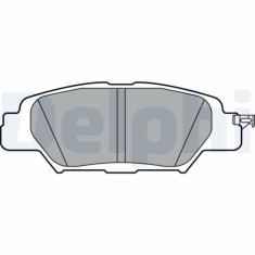Set placute frana spate DELPHI, Mazda Cx-5 (Ke, Gh), 11.2011-02.2017, CX-5 (KF), 11.2016-, spate; puntea spate; Echipament vehicul : vehicul cu frana